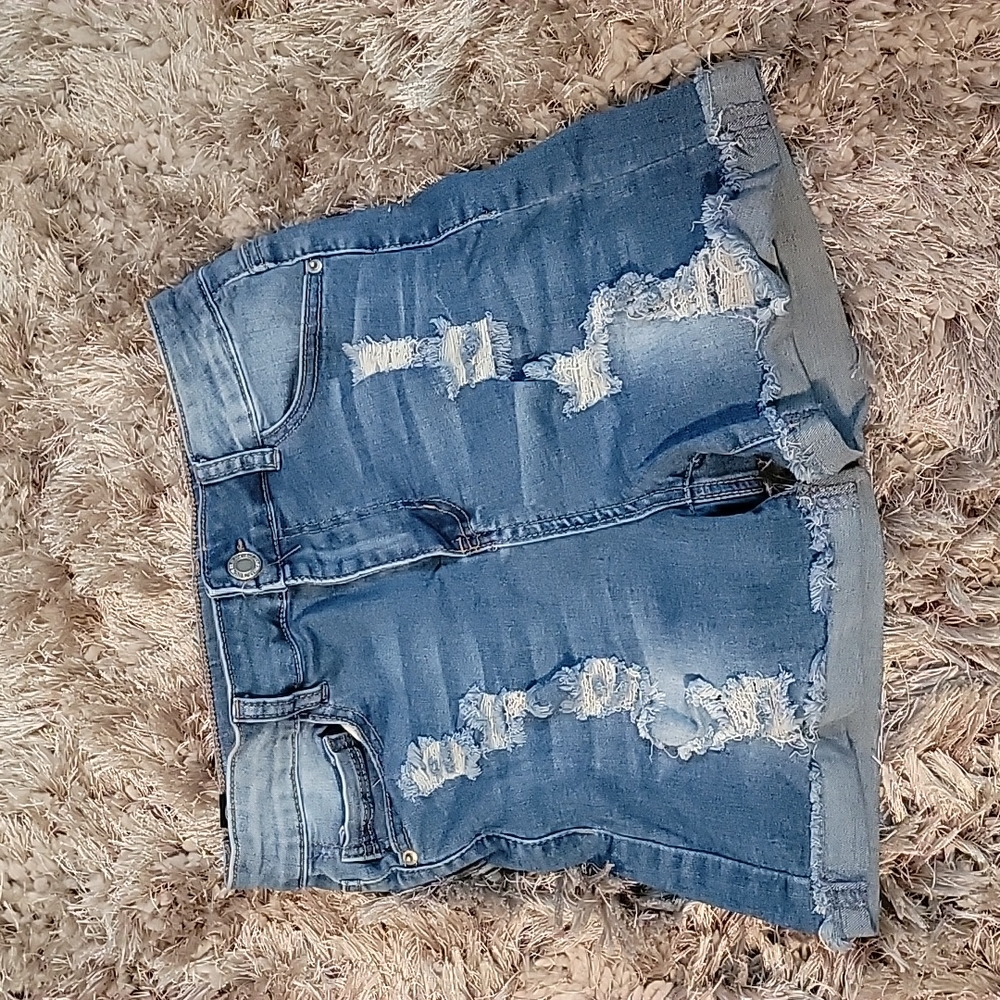 Elite Distressed Jean Shorts